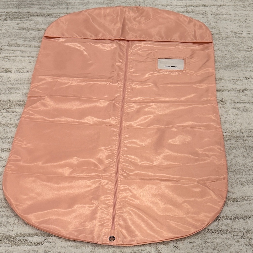 Miu Miu Peach clothing dust bag